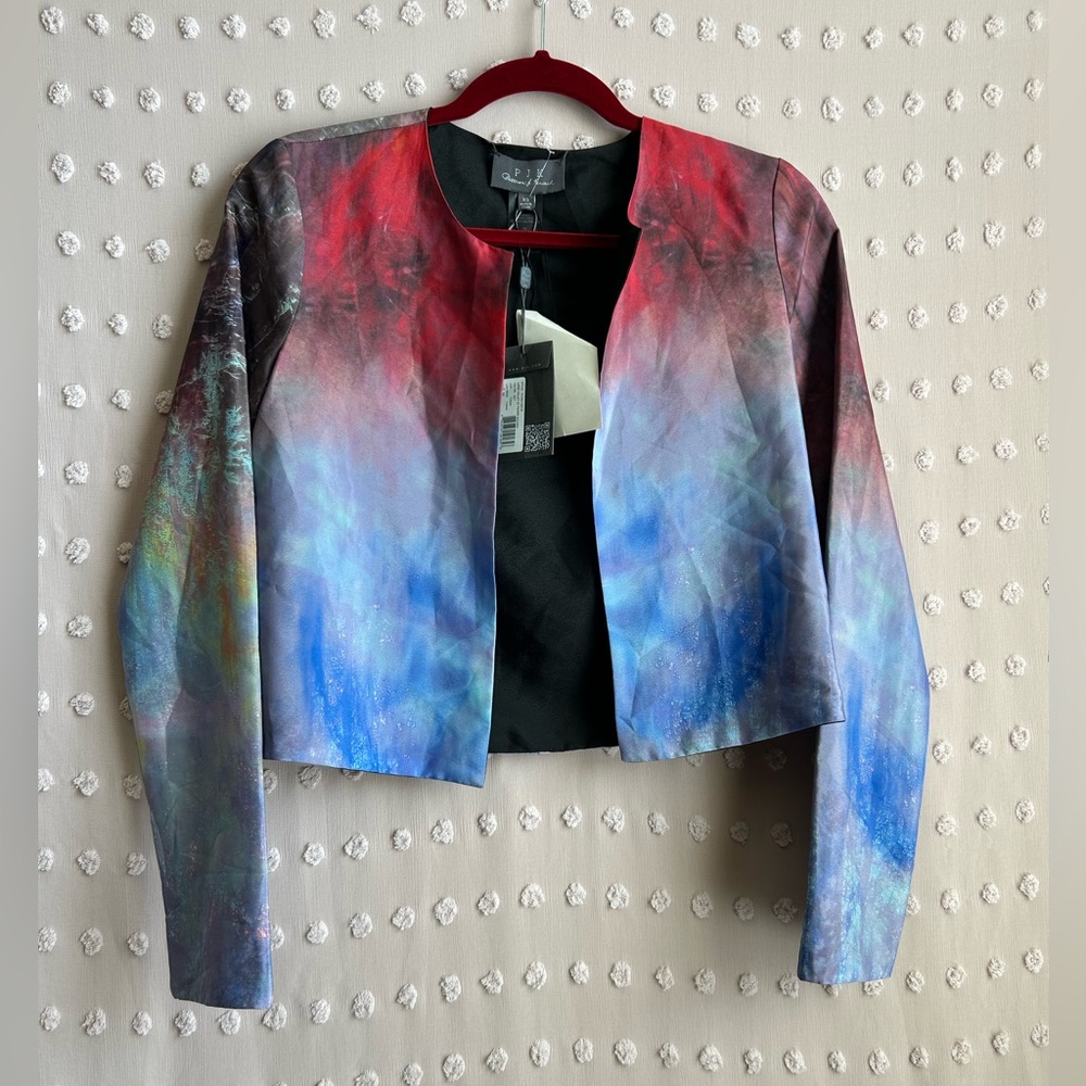 NWT PJK Patterson J. Kincaid Loire Valley St Pierre Bolero Sz XS Abstract Multi